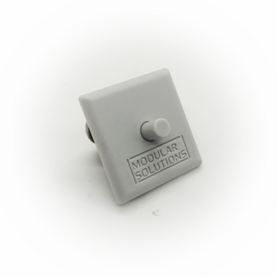 60-200-2 MODULAR SOLUTIONS POLYAMIDE END CAP 30MM X 30MM LIGHT GRAY
